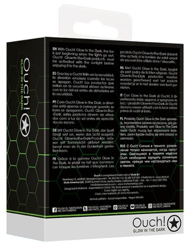 Plug en verre Phosphorescent Butt Glow S 6 x 2.7cm