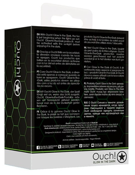 Plug en verre Phosphorescent Butt Glow S 6 x 2.7cm