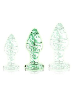 Plug en verre phosphorescent BUTT GLOW M 7 x 3.2cm