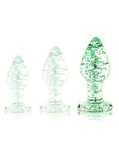 Plug en verre Phosphorescent Butt Glow L 8 x 4cm