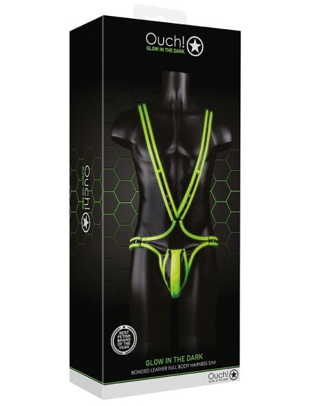 Singlet phosphorescent Body Glow Noir-Vert Néon Singlet phosphorescent Body Glow Noir-Vert Néon