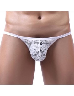String Dentelle Osta Blanc