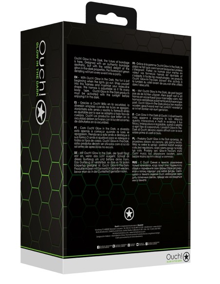 Harnais phosphorescent Cross Glow Noir-Vert Néon