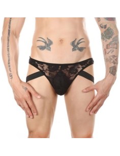 Jock string Dentelle Lowstic Noir