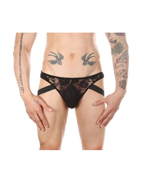 Jock string Dentelle Lowstic Noir Jock string Dentelle Lowstic Noir