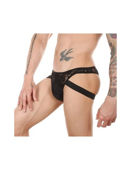 Jock string Dentelle Lowstic Noir Jock string Dentelle Lowstic Noir
