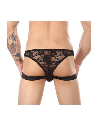 Jock string Dentelle Lowstic Noir