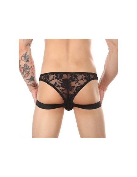 Jock string Dentelle Lowstic Noir Jock string Dentelle Lowstic Noir