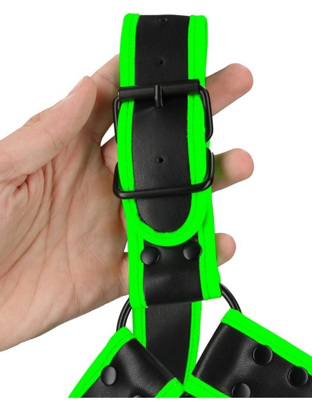 Harnais phosphorescent Glow Buckle Noir Harnais phosphorescent Glow Buckle Noir