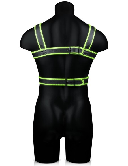 Harnais phosphorescent Glow Body Noir Harnais phosphorescent Glow Body Noir
