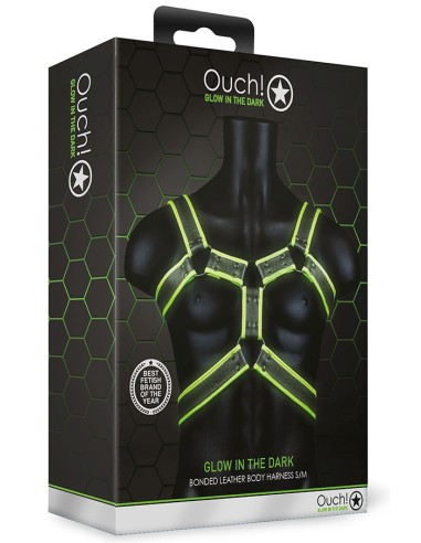 Harnais phosphorescent Glow Body Noir