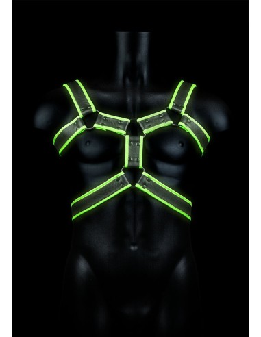 Harnais phosphorescent Glow Body Noir