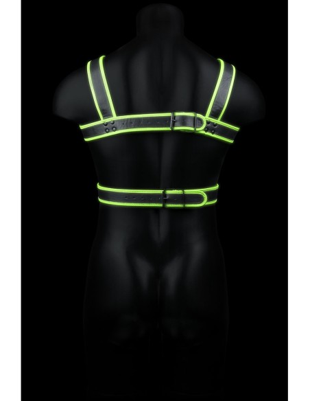 Harnais phosphorescent Glow Body Noir Harnais phosphorescent Glow Body Noir