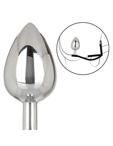 Ballstretcher et Plug Bijou en métal XL TearDrop Star Fucker 8 x 4cm
