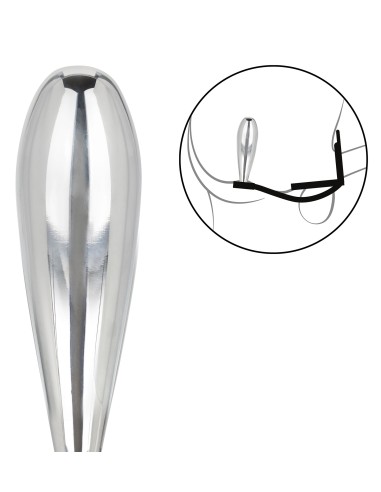 Ballstretcher et Plug bijou en métal Glider Star Fucker 9 x 2.8cm