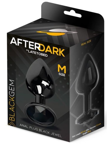 Plug Bijou AfterDark M 7 x 3.3cm Noir