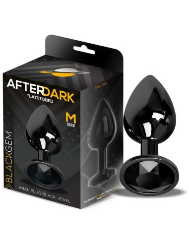 Plug Bijou AfterDark M 7 x 3.3cm Noir