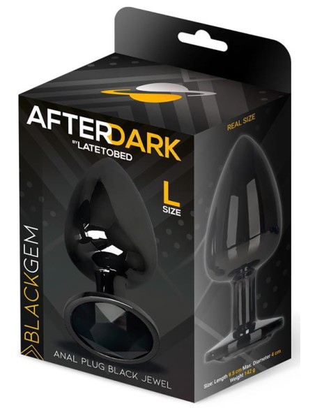 Plug Bijou AfterDark L 8 x 4cm Noir Plug Bijou AfterDark L 8 x 4cm Noir