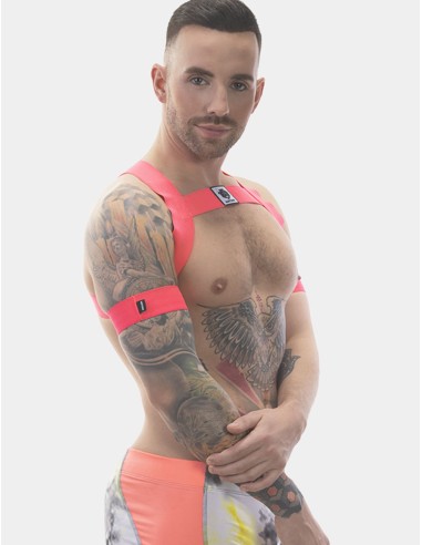 Harnais élastique Leonsh Rose Neon