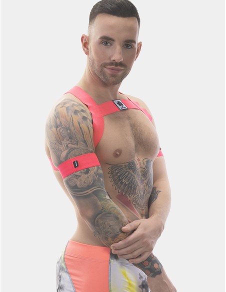 Harnais élastique Leonsh Rose Neon Harnais élastique Leonsh Rose Neon