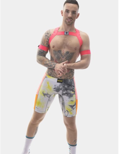 Harnais élastique Leonsh Rose Neon