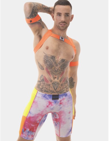 Harnais élastique Leonsh Orange Neon