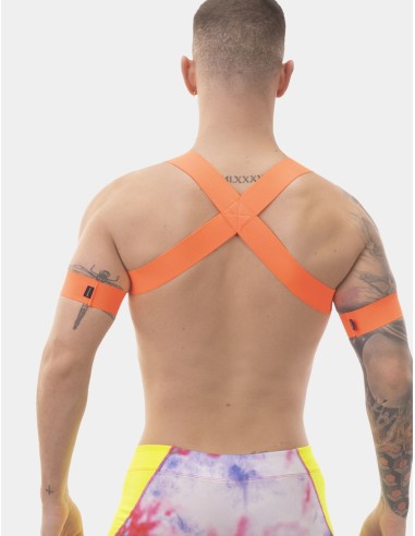 Harnais élastique Leonsh Orange Neon