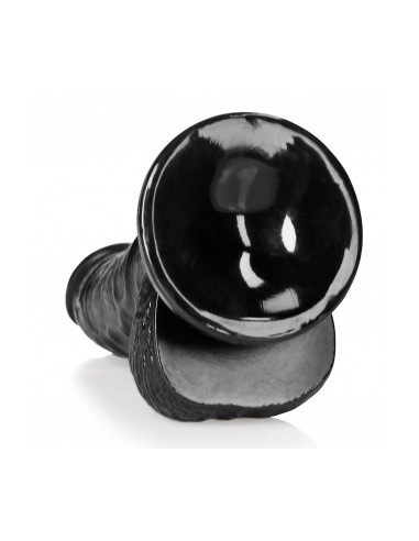 Gode Balls Curved RealRock 12.5 x 3.6cm Noir