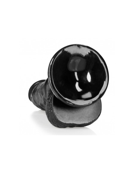 Gode Balls Curved RealRock 12.5 x 3.6cm Noir