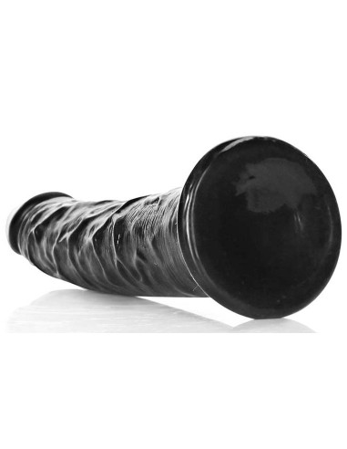 Gode Slim Dildo RealRock 15.5 x 3.8cm Noir