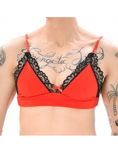 Soutien-Gorge Lace Border Rouge-Noir