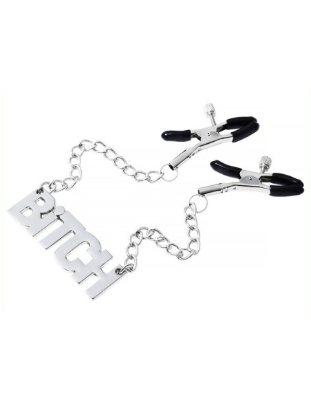 Pince-tétons avec plaque Bitch 40cm