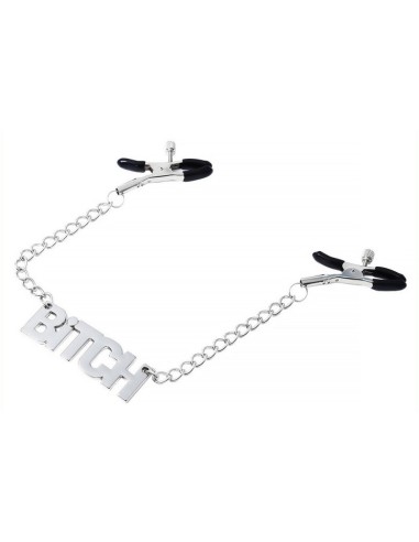 Pince-tétons avec plaque Bitch 40cm