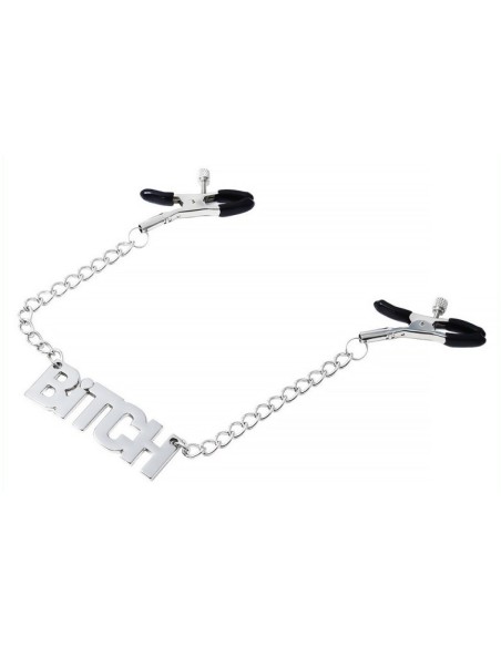 Pince-tétons avec plaque Bitch 40cm