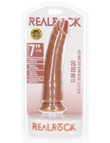Gode réaliste Slim Dildo RealRock 18 x 4.2cm Latino