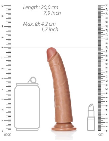 Gode réaliste Slim Dildo RealRock 18 x 4.2cm Latino
