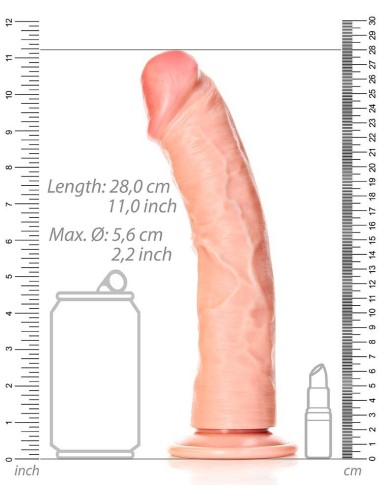 Gode réaliste Mega Curved RealRock 25 x 5.6cm