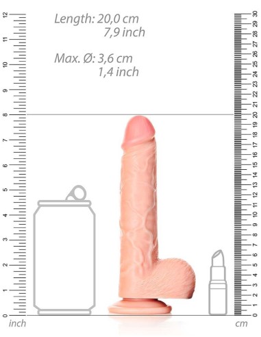 Gode réaliste Mini Straight RealRock 14.5 x 3.6cm
