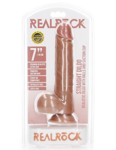 Gode réaliste Mini Straight RealRock 14.5 x 3.6cm Latino
