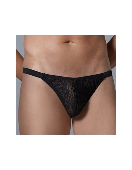 String Dentelle Leopard Allure Noir String Dentelle Leopard Allure Noir