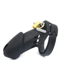 Cage de chasteté Silicone Bran 9 x 3cm Noire
