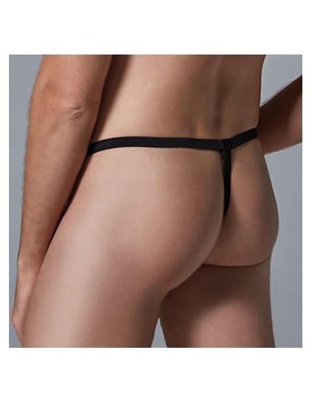 G-string Dentelle Leopard Allure Noir