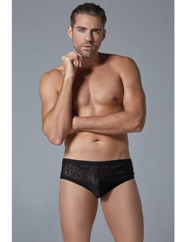 Shorty Dentelle Leopard Allure Noir