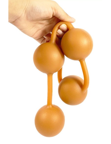Boules anales en silicone Ass Orange 50 x 5.5cm Boules anales en silicone Ass Orange 50 x 5.5cm