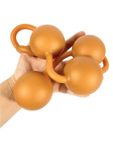 Boules anales en silicone Ass Orange 50 x 5.5cm