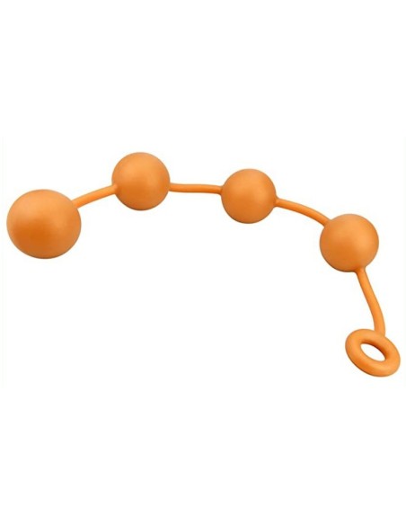 Boules anales en silicone Ass Orange 50 x 5.5cm Boules anales en silicone Ass Orange 50 x 5.5cm
