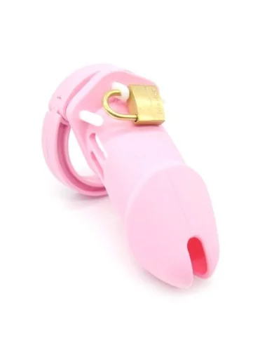 Cage de chasteté Silicone BRAN 9 x 3cm Rose
