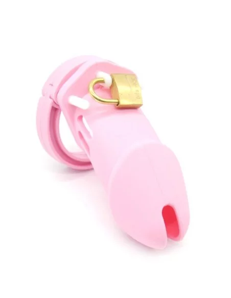 Cage de chasteté Silicone BRAN 9 x 3cm Rose
