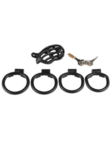 Cage de chasteté Slutypig 8 x 3.3cm Noire