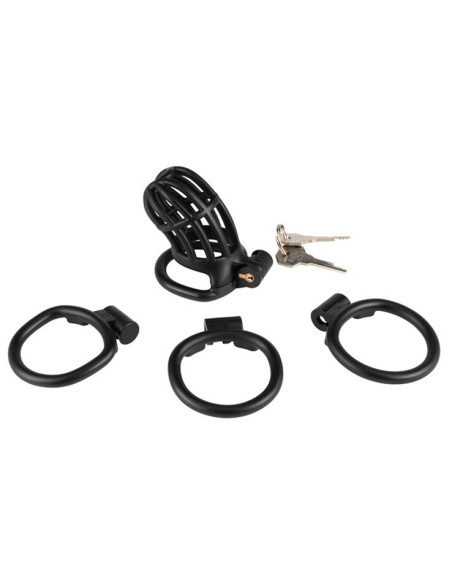 Cage de chasteté Slutypig 8 x 3.3cm Noire